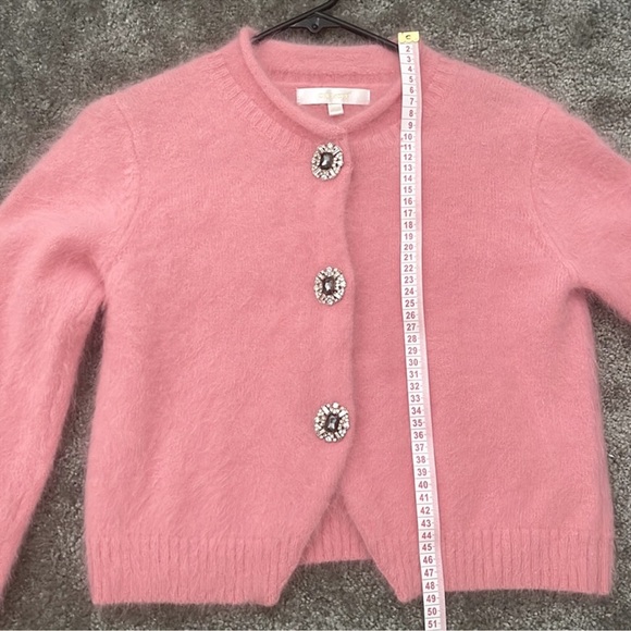 Women pink faux rabbit fur sweater - Picture 5 of 12